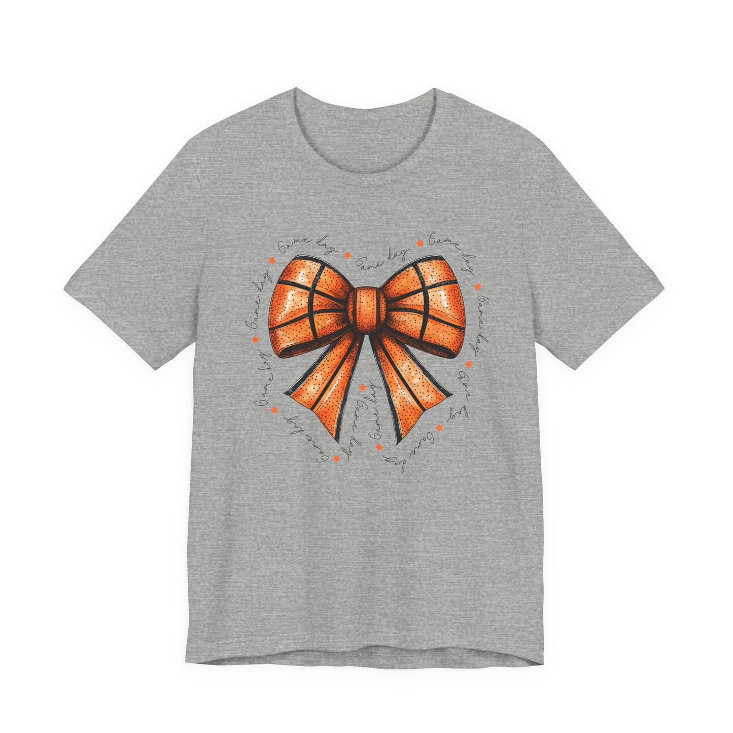 Game Day Bow Basketball T-shirt