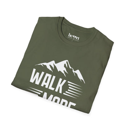 Walk More Worry Less T-Shirt 🚶‍♂️ | Motivational Walking Tee for Fitness & Nature Lovers