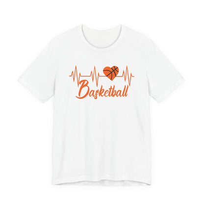 Born To Play Basketball funny Heartbeat Basketball T-Shirt
