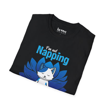 I'm Not Napping, I'm Meditating – Funny Mindfulness T-Shirt 🧘‍♂️✨