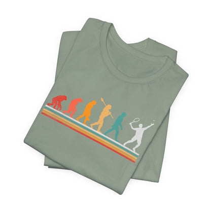 Evolution -Playing-Tennis-T-Shirt