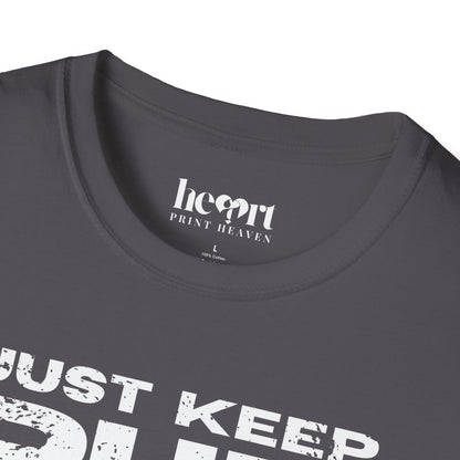 Just Keep Running Women's T-Shirt – Motivational Running Apparel for Active Women