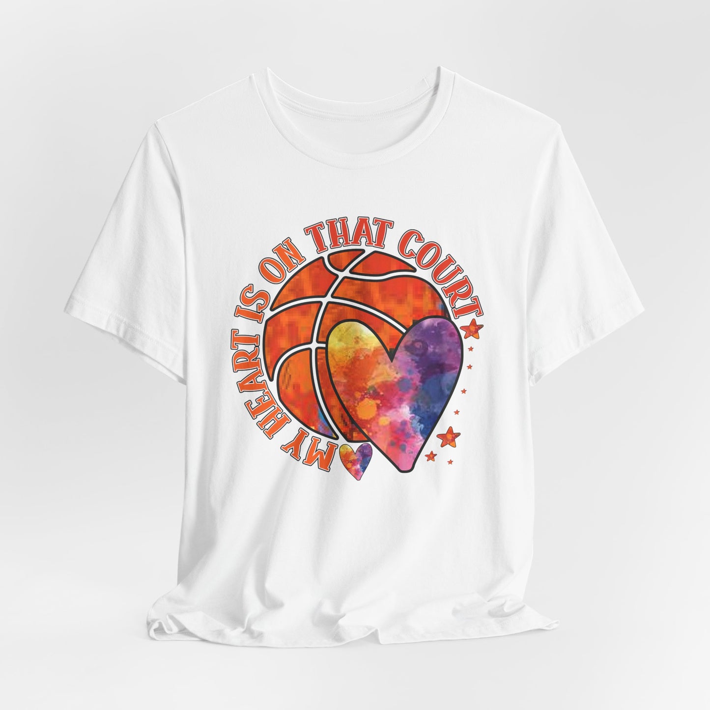 My Heart Is On That Court Basketball T-shirt