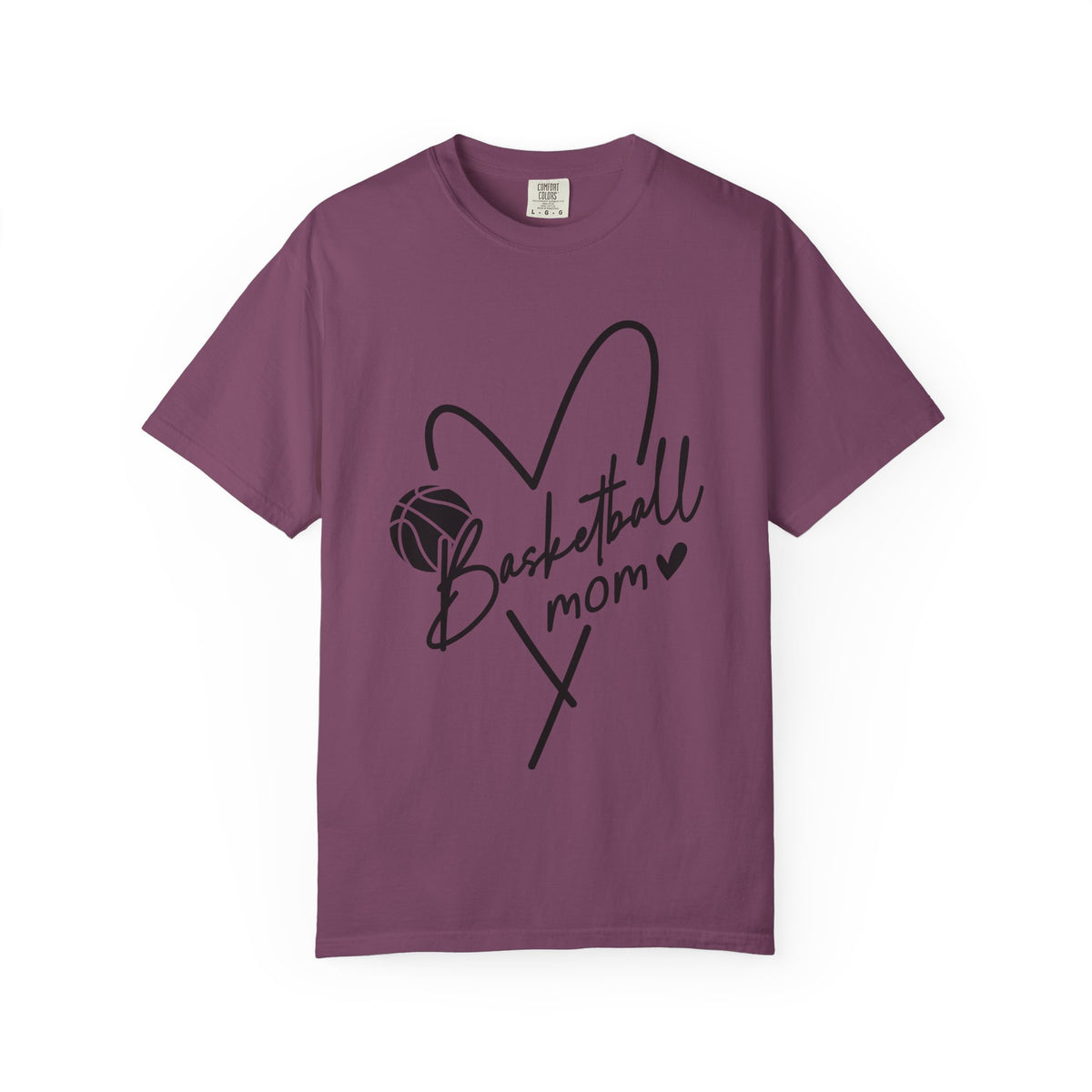 Basketball mom Hart T-Shirt 🏀 | Cute Heart Basketball Mom Tee