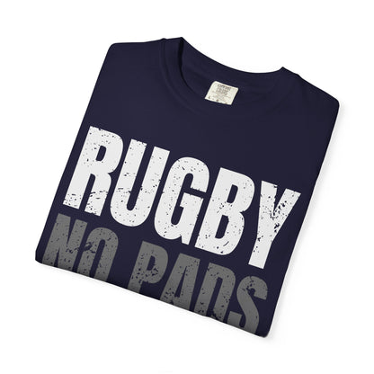 Rugby "No Pads, No Helmets, Just Balls" Funny T-Shirt 🏉 | Bold Rugby Fan Statement Tee