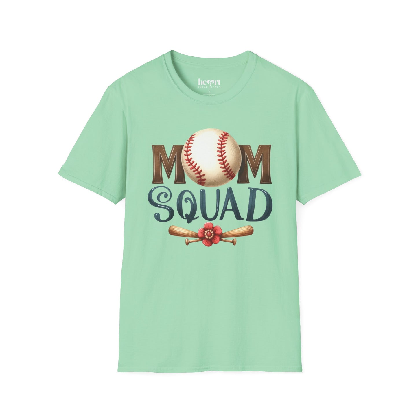 Mom Squad Baseball T-Shirt ⚾🌸 – Game Day Tee for Proud Baseball Moms