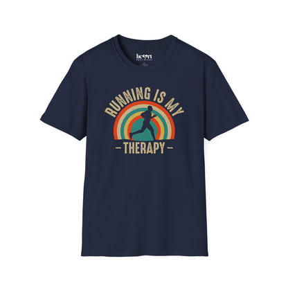 Running Is My Therapy T-Shirt – Motivational Shirt for Runners