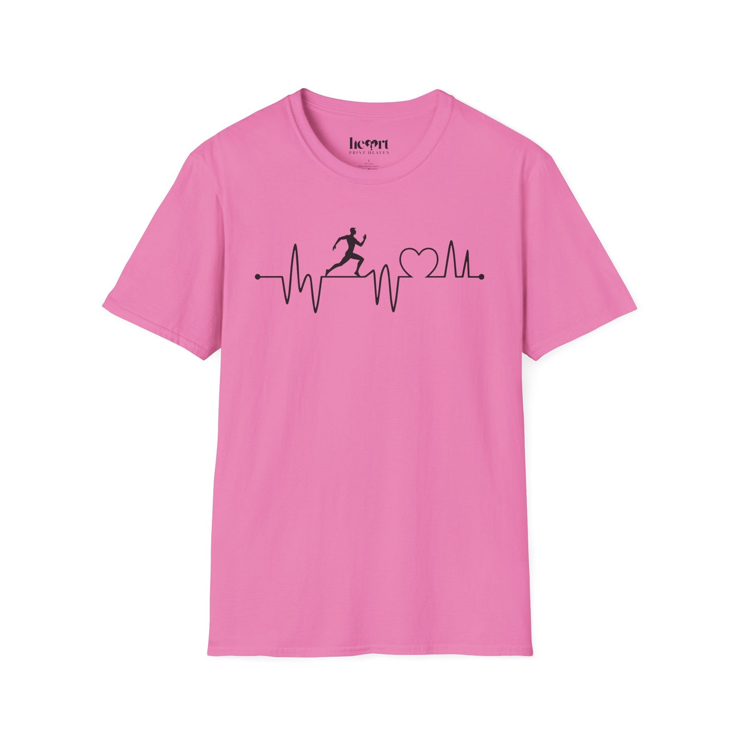 Runner’s Heartbeat T-Shirt – Running Enthusiast Shirt for Marathon & Fitness Lovers