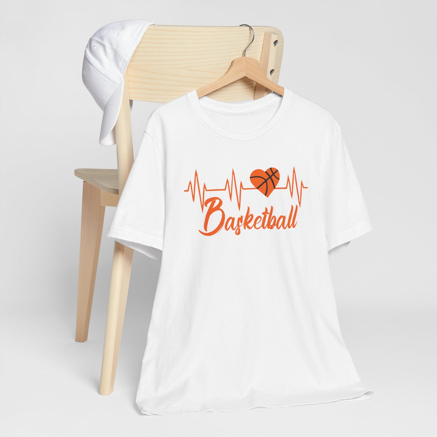 Born To Play Basketball funny Heartbeat Basketball T-Shirt