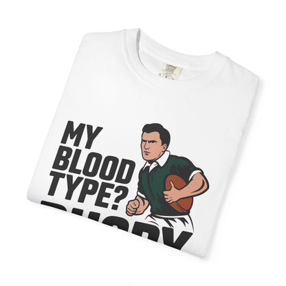 My Blood Type? Rugby Positive T-Shirt 🏉 | Funny Rugby Enthusiast Tee