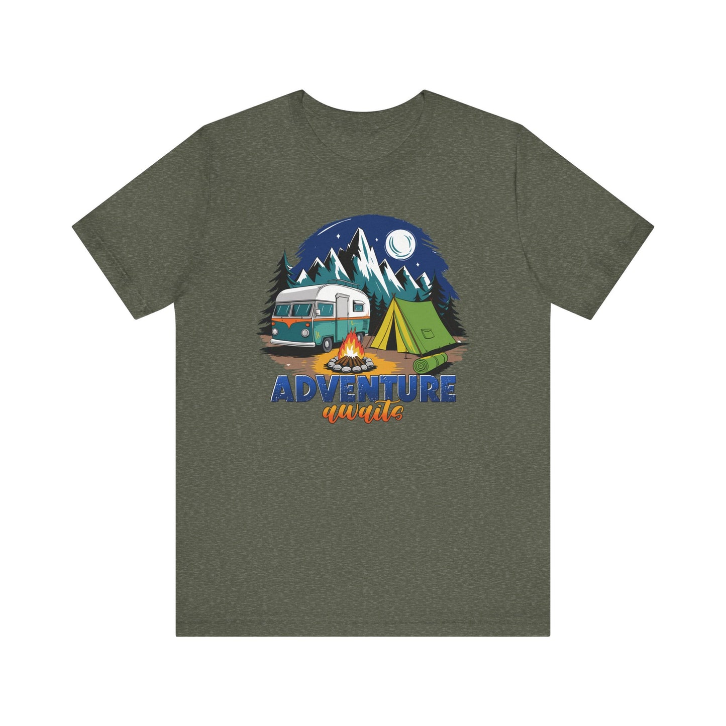 Adventure Awaits Camping T-Shirt – Scenic Nature Tee for Wanderers & RV Travelers