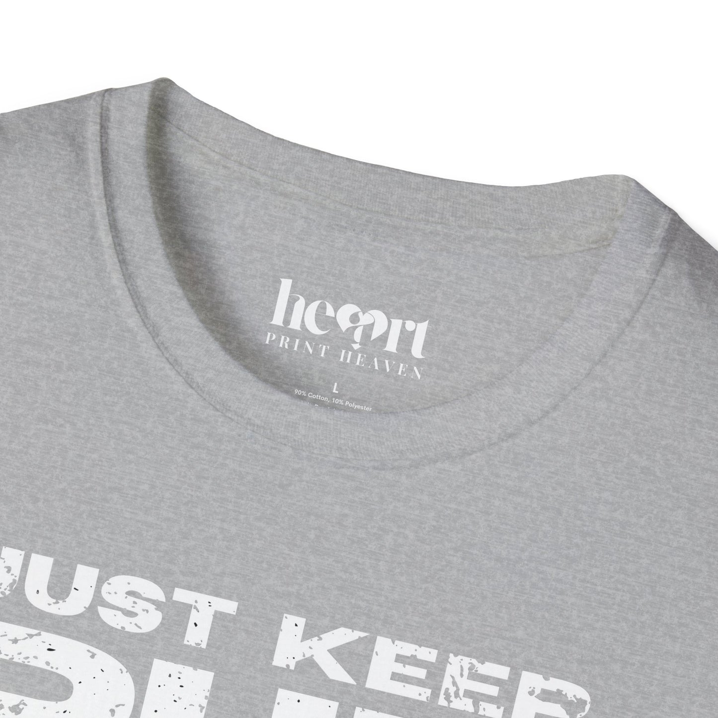 Just Keep Running Men's T-Shirt – Motivational Running Apparel for Active Men