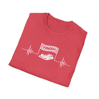 F1 Heartbeat Finish Line T-Shirt – Formula 1 Racing Fan Shirt