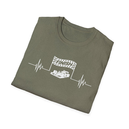 F1 Heartbeat Finish Line T-Shirt – Formula 1 Racing Fan Shirt