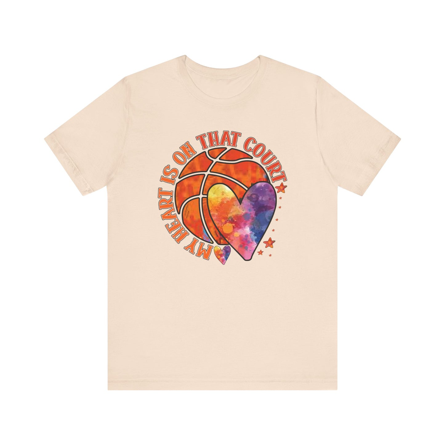 My Heart Is On That Court Basketball T-shirt