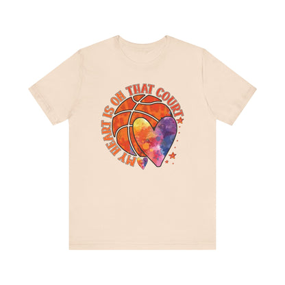 My Heart Is On That Court Basketball T-shirt