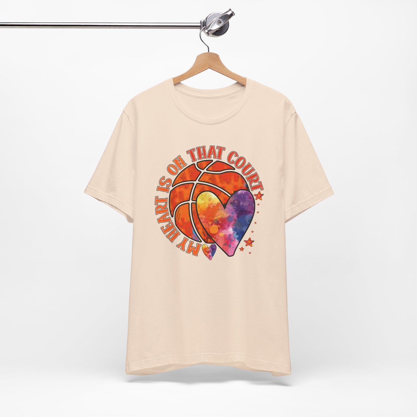 My Heart Is On That Court Basketball T-shirt