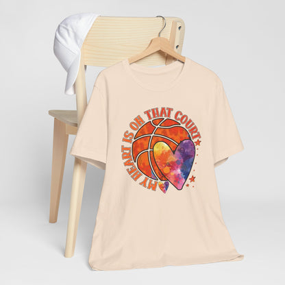 My Heart Is On That Court Basketball T-shirt