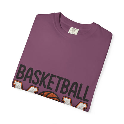 Basketball Mom Faux Embroidery T-Shirt 🏀 | Game Day Sports Mom Tee