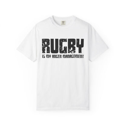 Rugby Is My Anger Management T-Shirt 🏉 | Funny Rugby Fan Statement Tee
