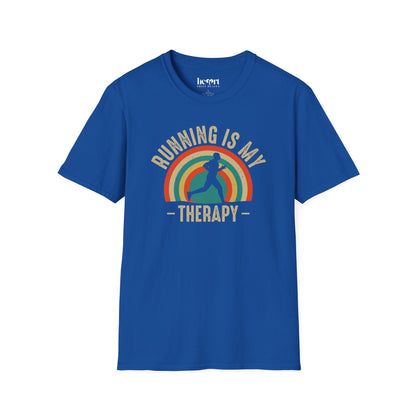 Running Is My Therapy T-Shirt – Motivational Shirt for Runners