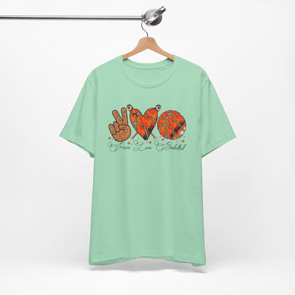 Peace, Love, Basketball T-shirt