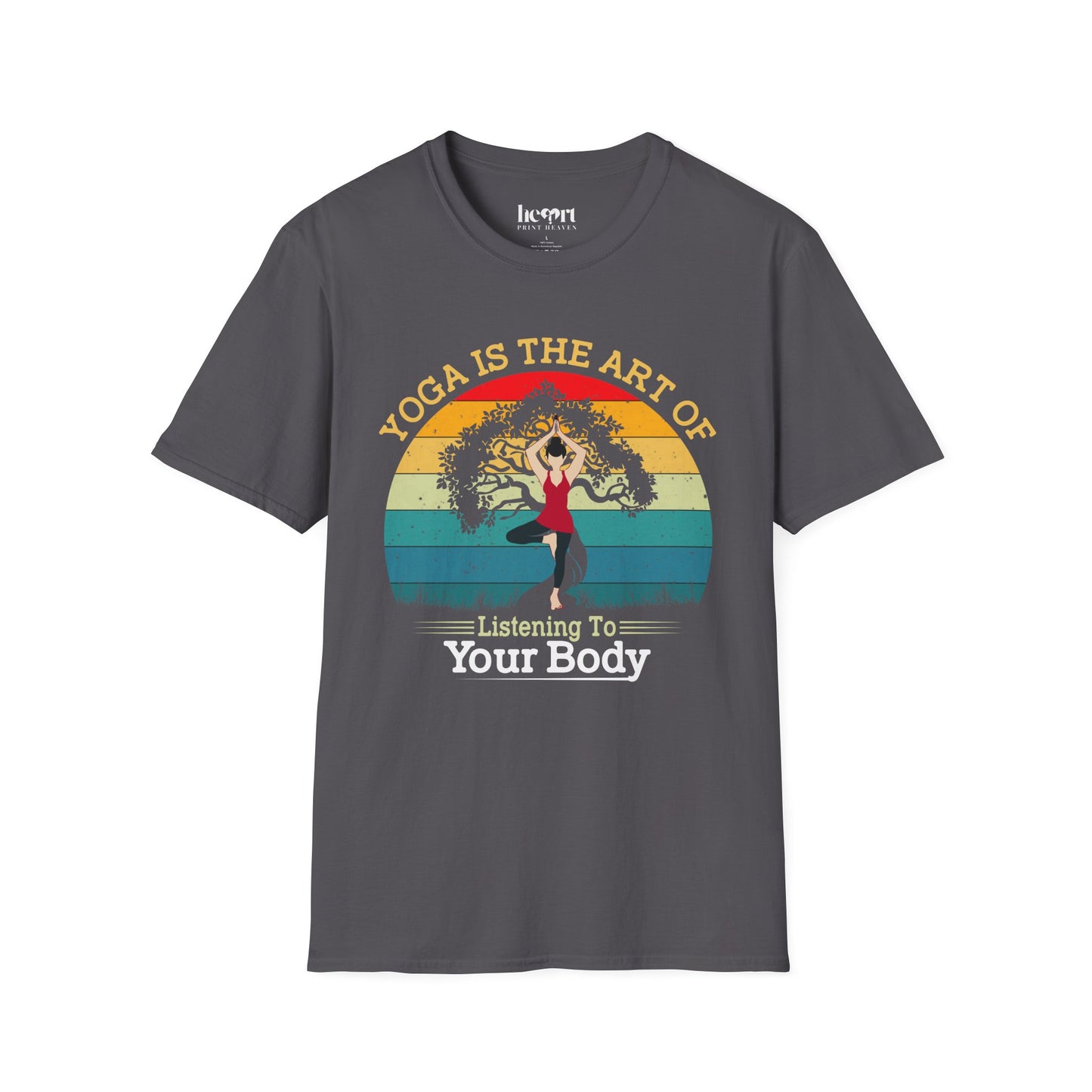 Yoga Is the Art of Listening to Your Body – Inspirational Yoga T-Shirt 🧘✨