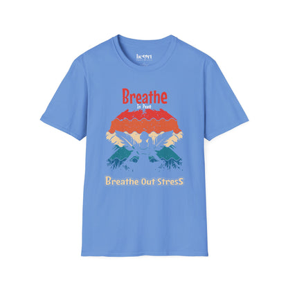 Breathe In Peace Breathe Out Stress T-Shirt – Yoga & Mindfulness Tee for Relaxation 🌿