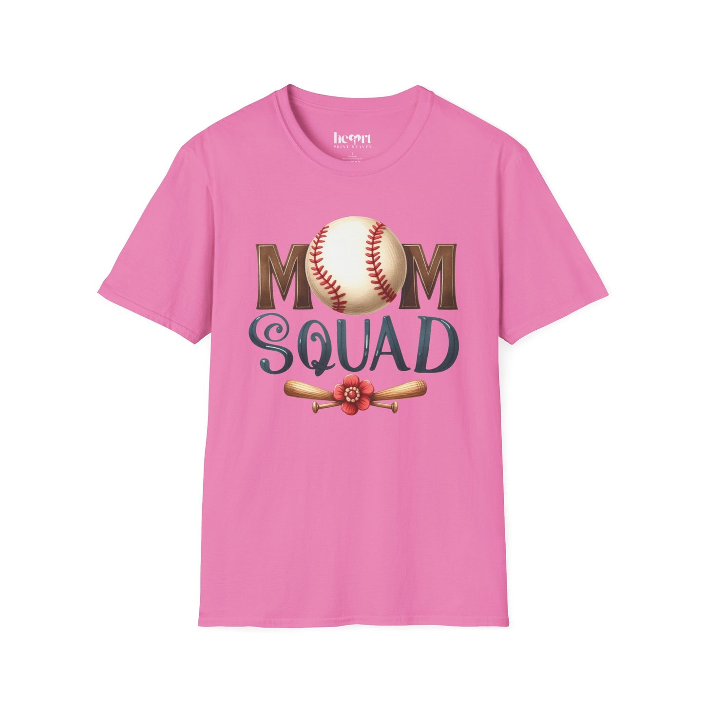 Mom Squad Baseball T-Shirt ⚾🌸 – Game Day Tee for Proud Baseball Moms
