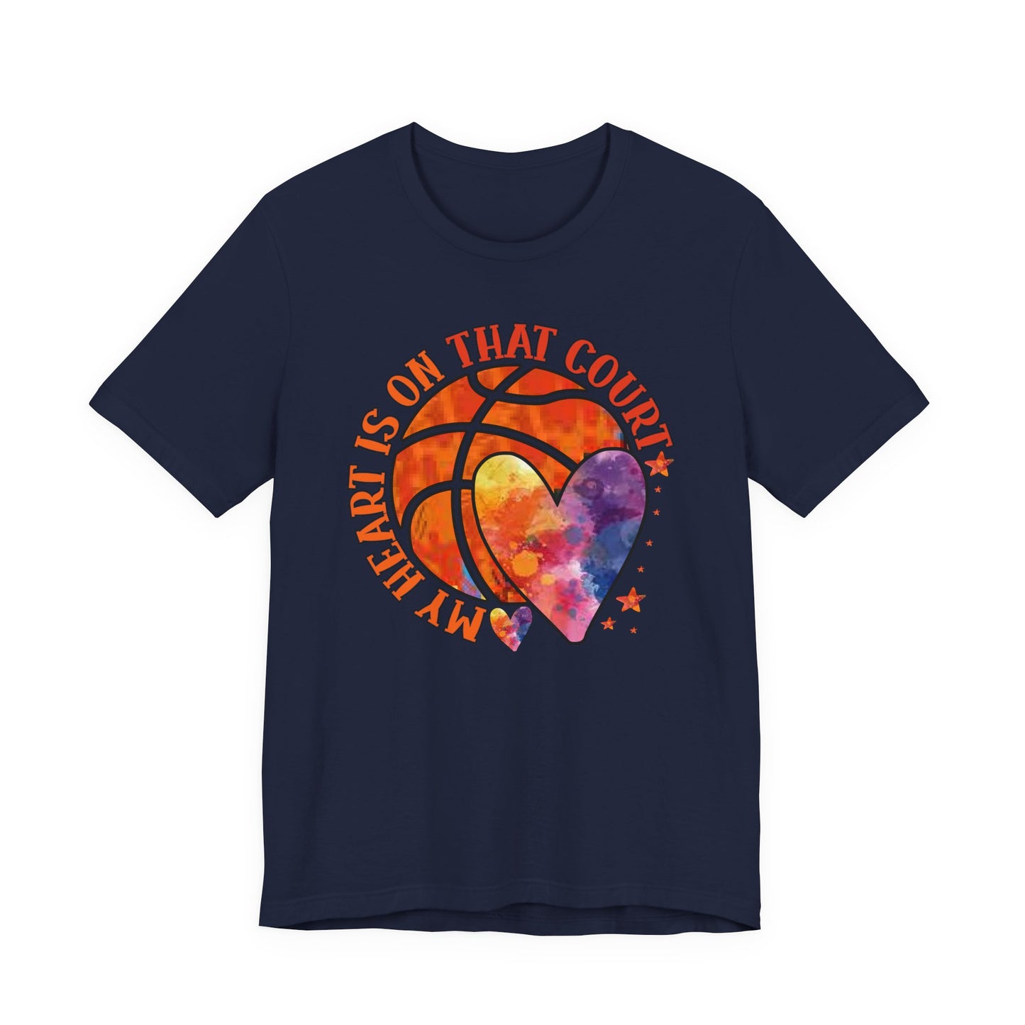 My Heart Is On That Court Basketball T-shirt