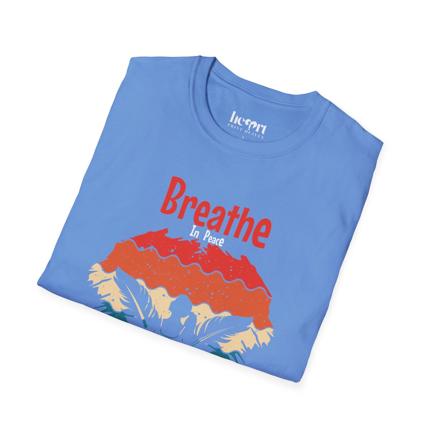 Breathe In Peace Breathe Out Stress T-Shirt – Yoga & Mindfulness Tee for Relaxation 🌿