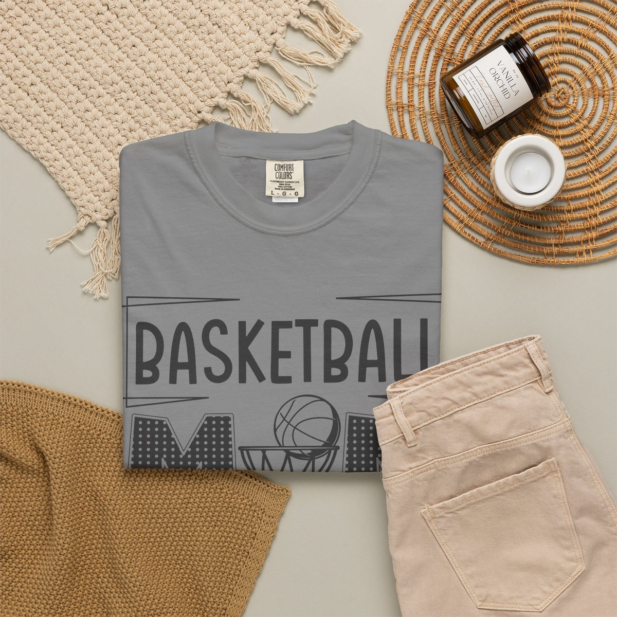 Basketball Mom T-Shirt 🏀 | Basketball MOM Hoop Net Graphic Tee