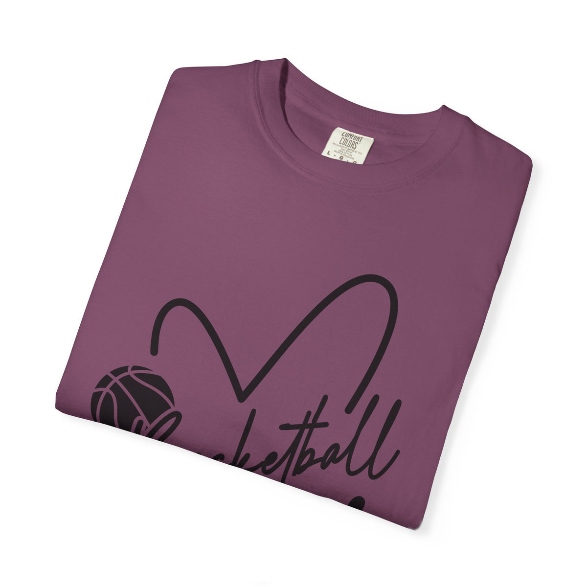 Basketball mom Hart T-Shirt 🏀 | Cute Heart Basketball Mom Tee