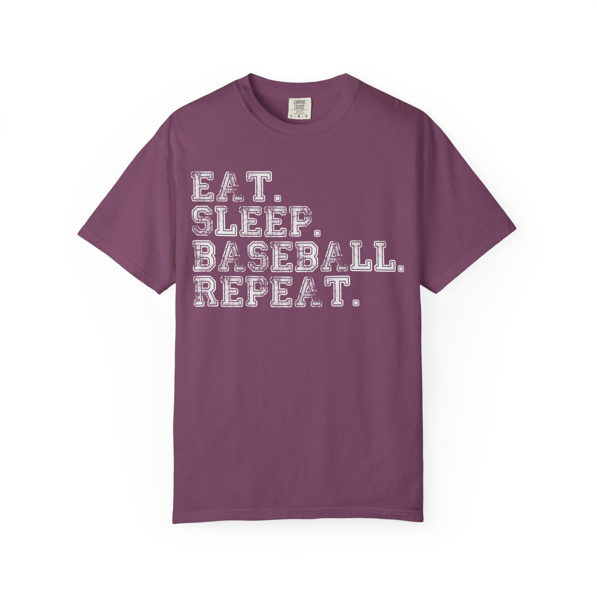 Eat Sleep Baseball Repeat T-Shirt ⚾ | Distressed Baseball Lover Graphic Tee