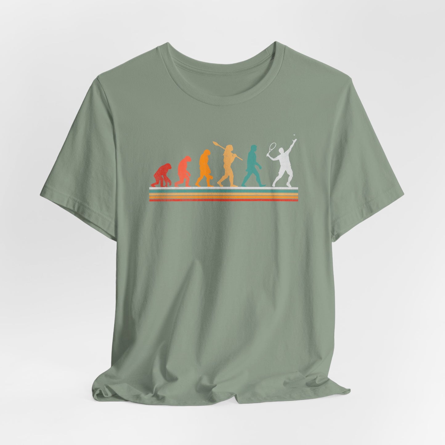Evolution -Playing-Tennis-T-Shirt