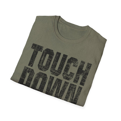 Touch Down Glitter Football T-Shirt – Fun Game Day Tee for Sports Fans