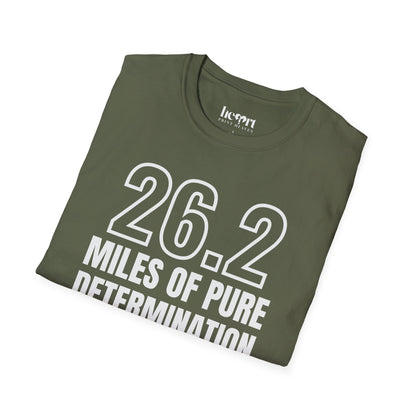 26.2 Miles of Pure Determination And Snacks – Funny Marathon Running T-Shirt