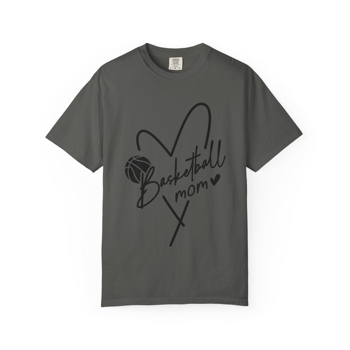 Basketball mom Hart T-Shirt 🏀 | Cute Heart Basketball Mom Tee