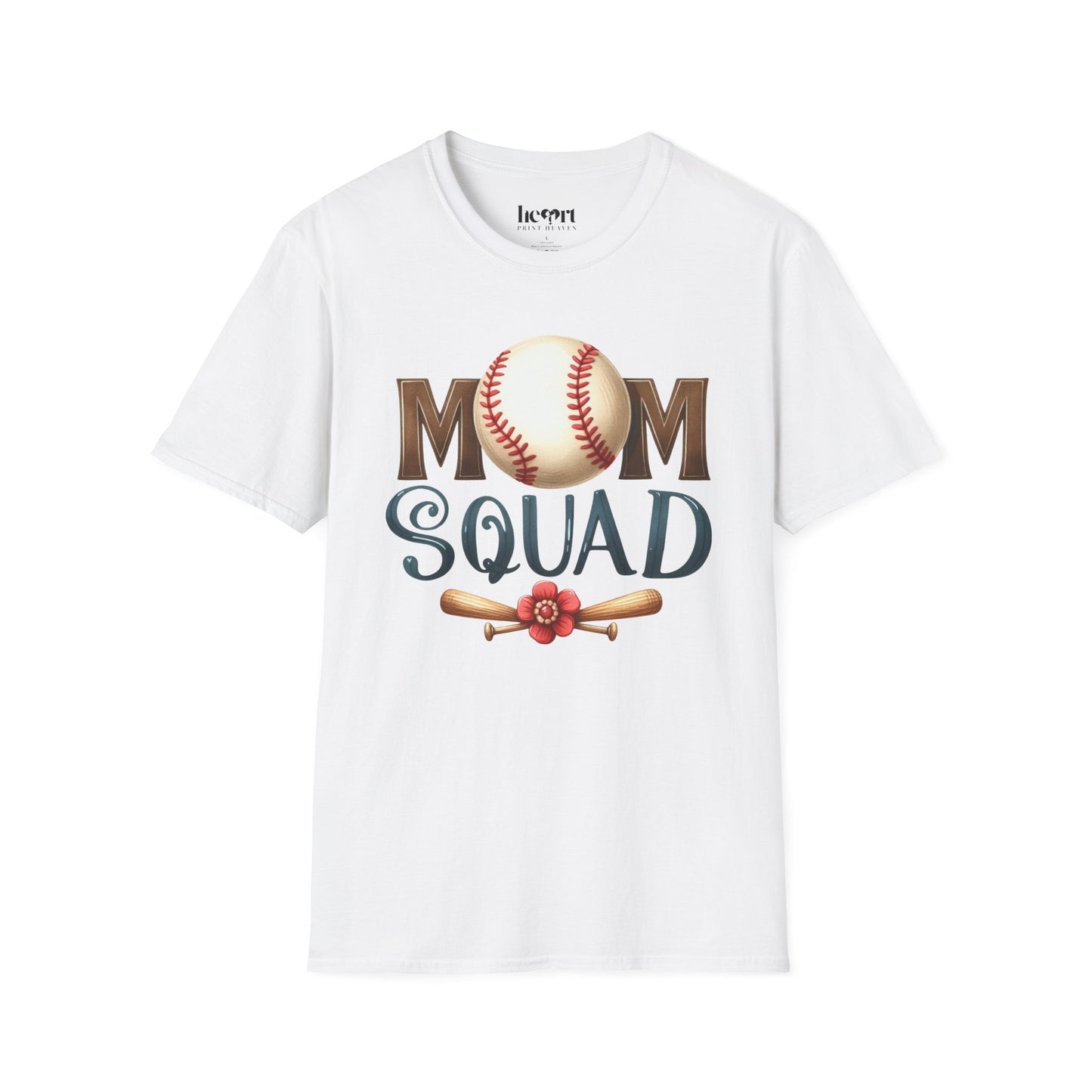 Mom Squad Baseball T-Shirt ⚾🌸 – Game Day Tee for Proud Baseball Moms