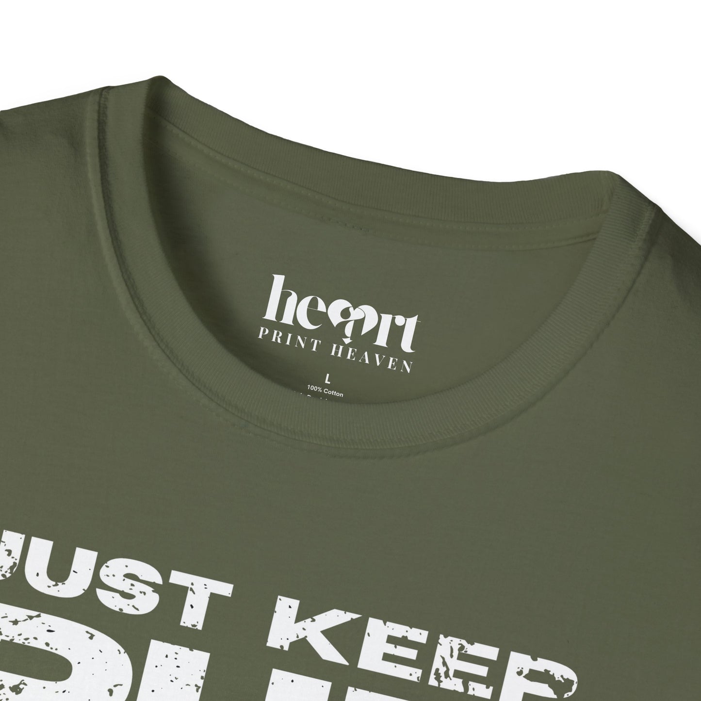 Just Keep Running Men's T-Shirt – Motivational Running Apparel for Active Men