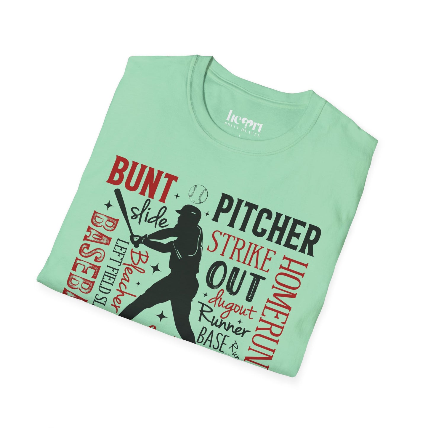 Sparkling Baseball Graphic T-Shirt – Glitter Sports Tee for Enthusiasts ✨⚾