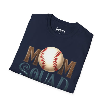 Mom Squad Baseball T-Shirt ⚾🌸 – Game Day Tee for Proud Baseball Moms