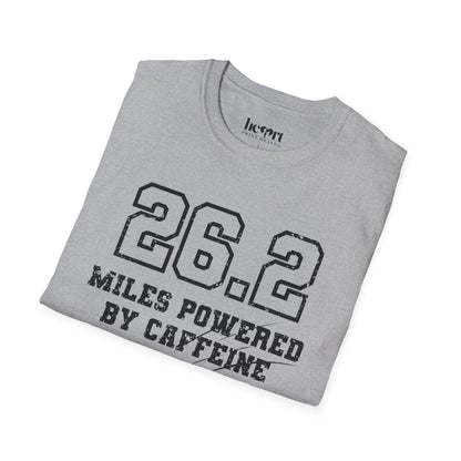 26.2 Miles Powered by Caffeine And Bad Decisions – Funny Marathon Running T-Shirt