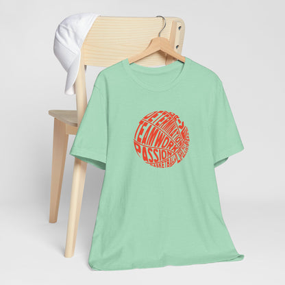 Kld-Basketball-Life Lettering Basketball T-shirt