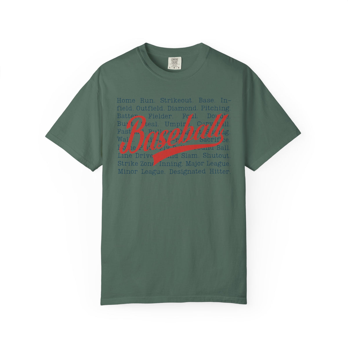 Baseball Terminology T-Shirt ⚾ | Vintage Script Baseball Words Graphic Tee