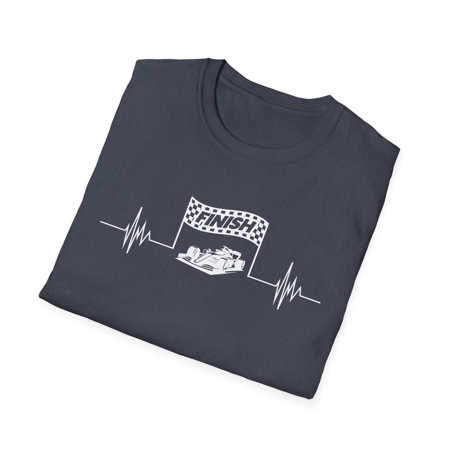 F1 Heartbeat Finish Line T-Shirt – Formula 1 Racing Fan Shirt