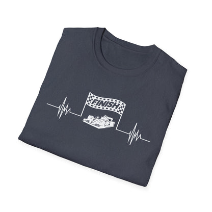 F1 Heartbeat Finish Line T-Shirt – Formula 1 Racing Fan Shirt