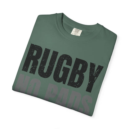 Rugby "No Pads, No Helmets, Just Balls" Funny T-Shirt 🏉 | Bold Rugby Fan Statement Tee
