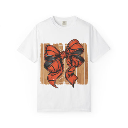 Basketball Bow T-Shirt 🏀 | Team Mom Game Day Tee