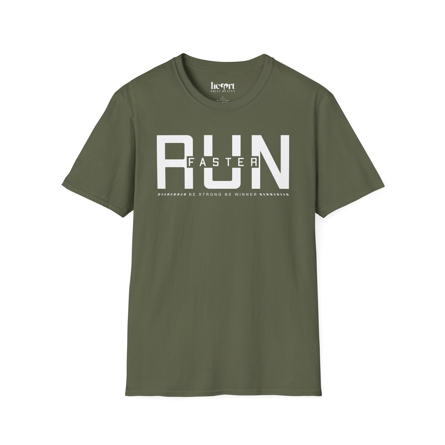 Run Faster Be Strong Be Winner T-Shirt – Motivational Running Shirt for Athletes & Runners
